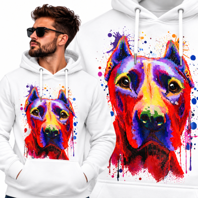 BLUZA Z KAPTUREM ZWIERZĘTA   PITBULL